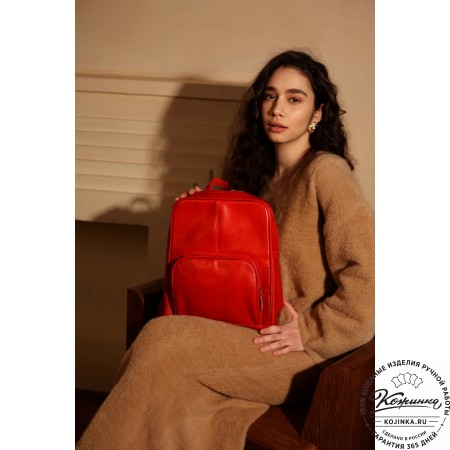 Кожаный рюкзак "Пандора" (коричневый воск)